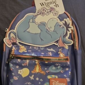 Disney Eeyore Purple Kids Mini Backpack with Pastel Accents